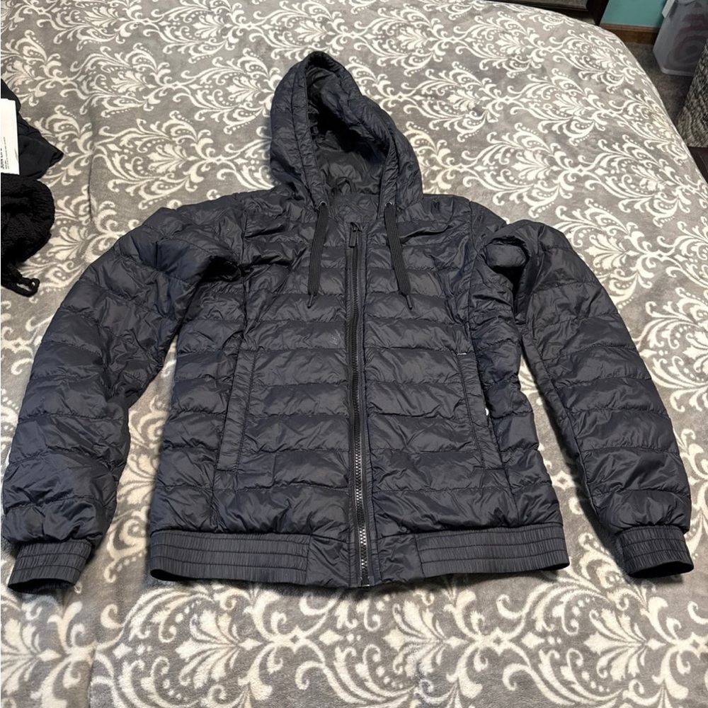 Canada Goose womens Dark Gray Puffer Jacket